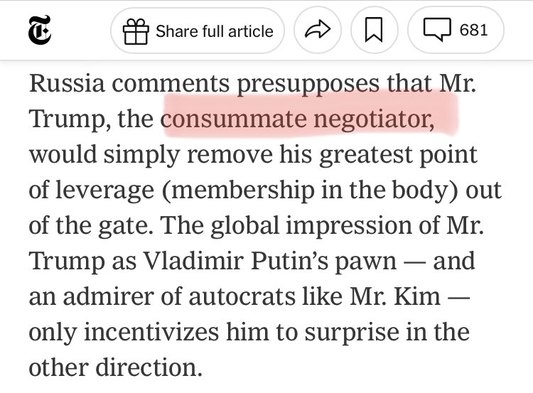 Propaganda and praise today as the @nytimes whitewashes Donald Trump’s coup attempt. The Times thinks “independent journalism” means glossing over and normalizing rape, lies, insurrection, and racism. Why subscribe?