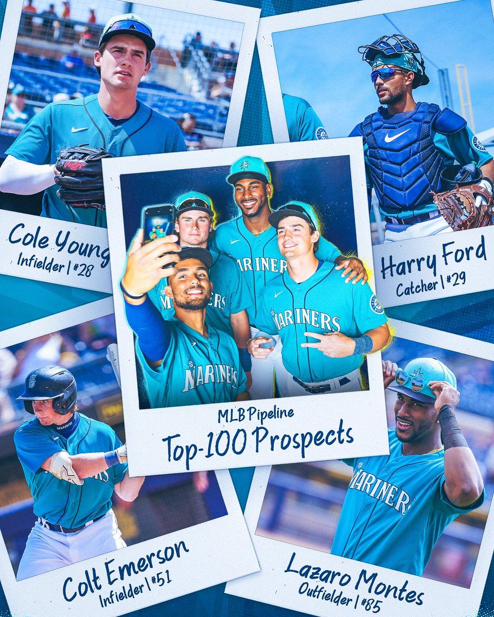 Movin’ on 🆙 Lazaro Montes (No. 85) joins @ColeYoung23 (No. 28), @harry_ford (No. 29) and @Colt_emerson (No. 51) in the latest @MLBPipeline Top 100. #TridentsUp 🔗 atmlb.com/3UK88WT