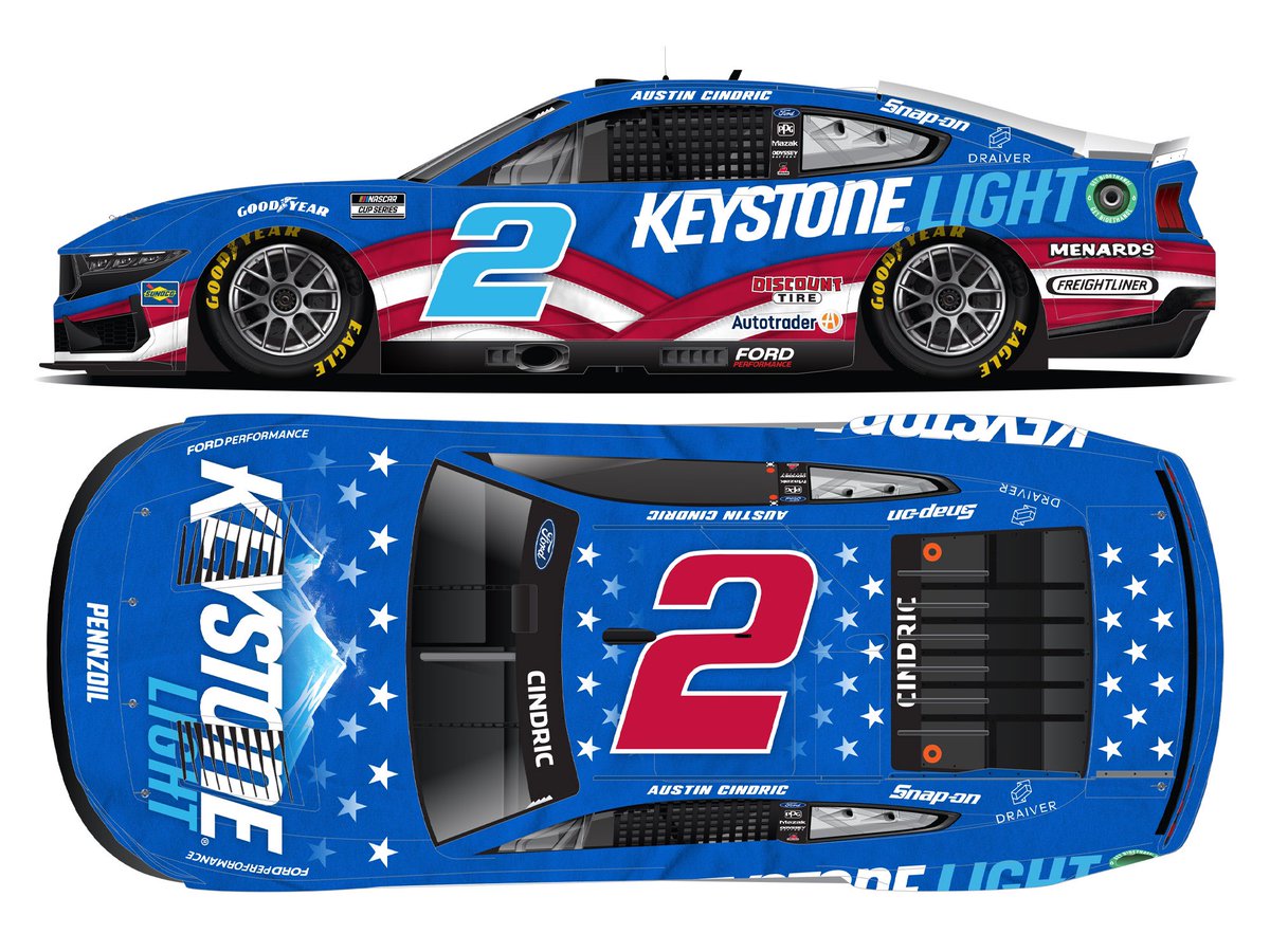 Austin Cindric’s 2024 Keystone Light Patriotic Diecast Cars are now available for Pre-Orders! Autographed 1:24 Available! Order Here: circlebdiecast.com/store/Search.a…