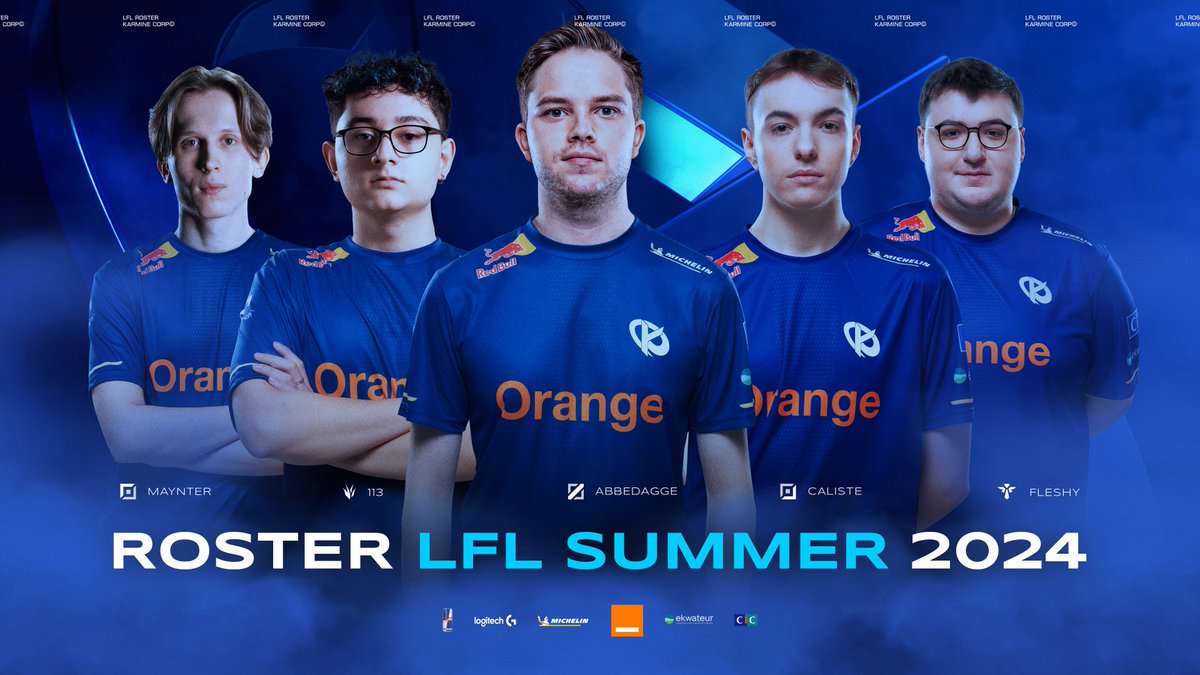 Our LFL team for Summer 2024 is now complete: @Maynter_LOL @113bumm @Abbedagge @CalisteLoL @fleshyylol @Wadi_lol (Head Coach) @Blidzy_lol (Assistant Coach) See you on the 22nd of May for our first game #KCORP #KCWIN
