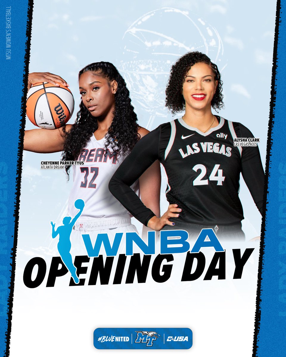 Happy #WNBATipOff Day! Wishing our Blue Raiders the best of luck this season! #BLUEnited | #TrueBlue