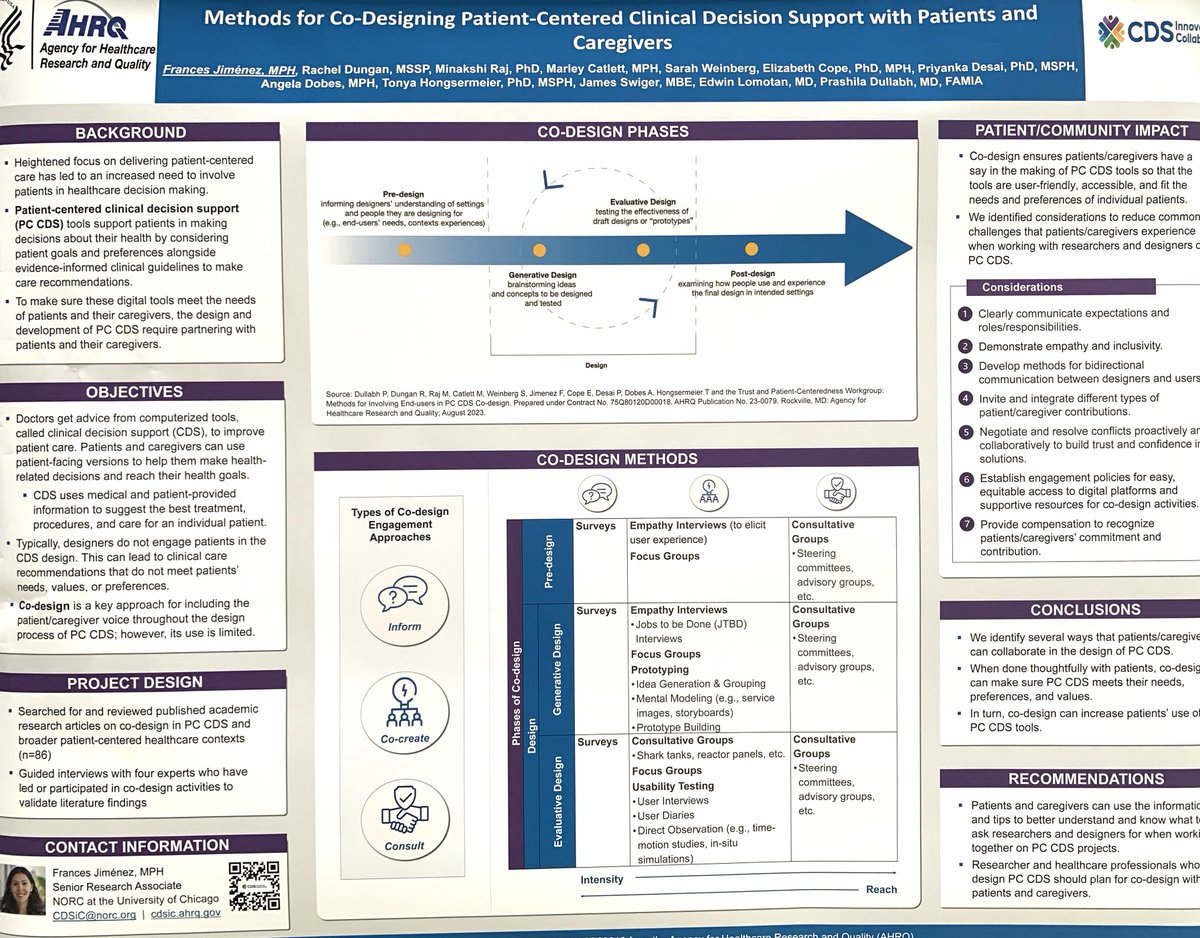 Happening now! Check out our posters at the 2024 #CDSiC Annual Meeting, exploring various aspects of #PCCDS.