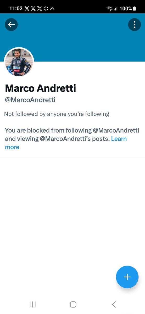 Not only have I been blocked by motorcycle racer Cal Crutchlow But I rarely post about F1, and I have NO idea why Marco has blocked me 😂 Maybe he is very sensitive as once I mentioned liking Jacques Villeneuve years ago 🤔 😉 😜