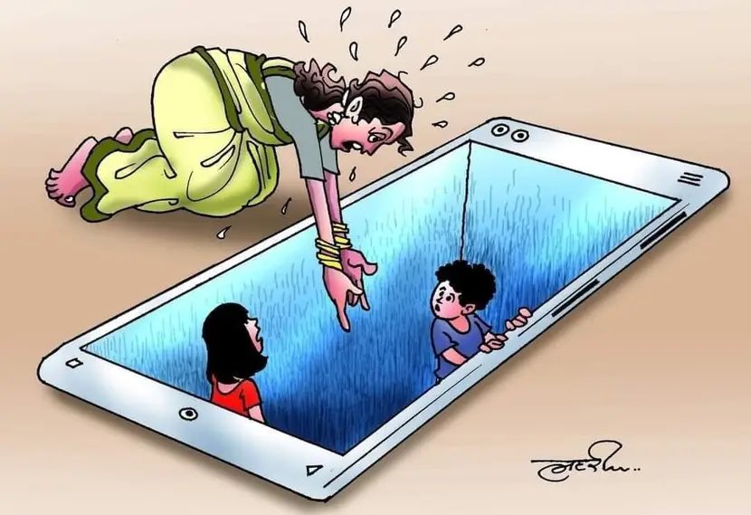 मदर डे पर भारत के प्रसिद्ध कार्टूनिस्ट इस्माइल लहरी का कार्टून गहरा संदेश देता हुआ। कार्टूनिस्ट को साधुवाद🙏🏻🌹