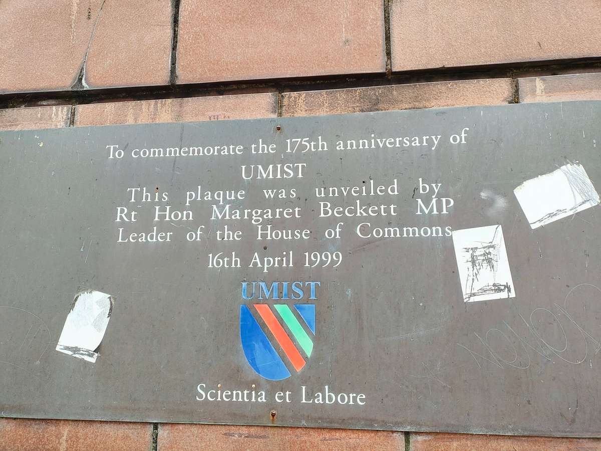 Always feel sad for #UMIST walking past 'north campus' - especially as this is the root of UoM's bicentenary 🤦