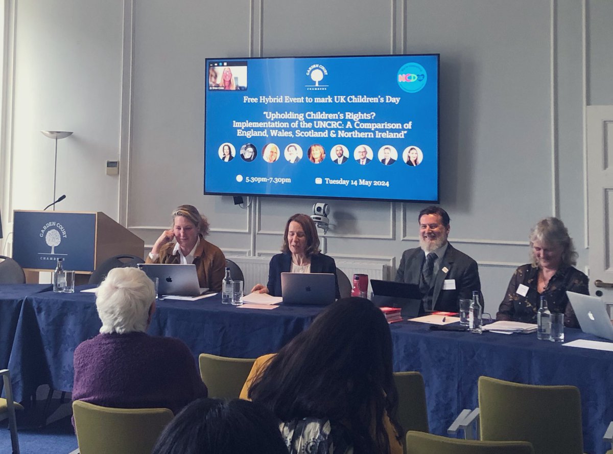 ✨We are LIVE✨

To commemorate National #ChildrensRights UK Day (@ncduk2024) we are hearing about the ways the devolved powers have affected the implementation of the #UnitedNations Convention on the #RightsoftheChild (UNCRC) 

#GardenCourtChildrensRightsTeam