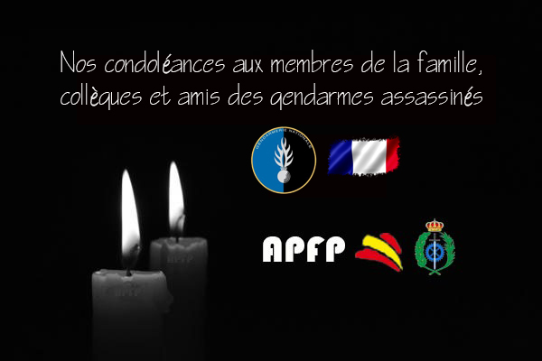 Nuestras condolencias a las familias y compañeros de los funcionarios de #sosprisiones asesinados en Francia. Descansen en paz.