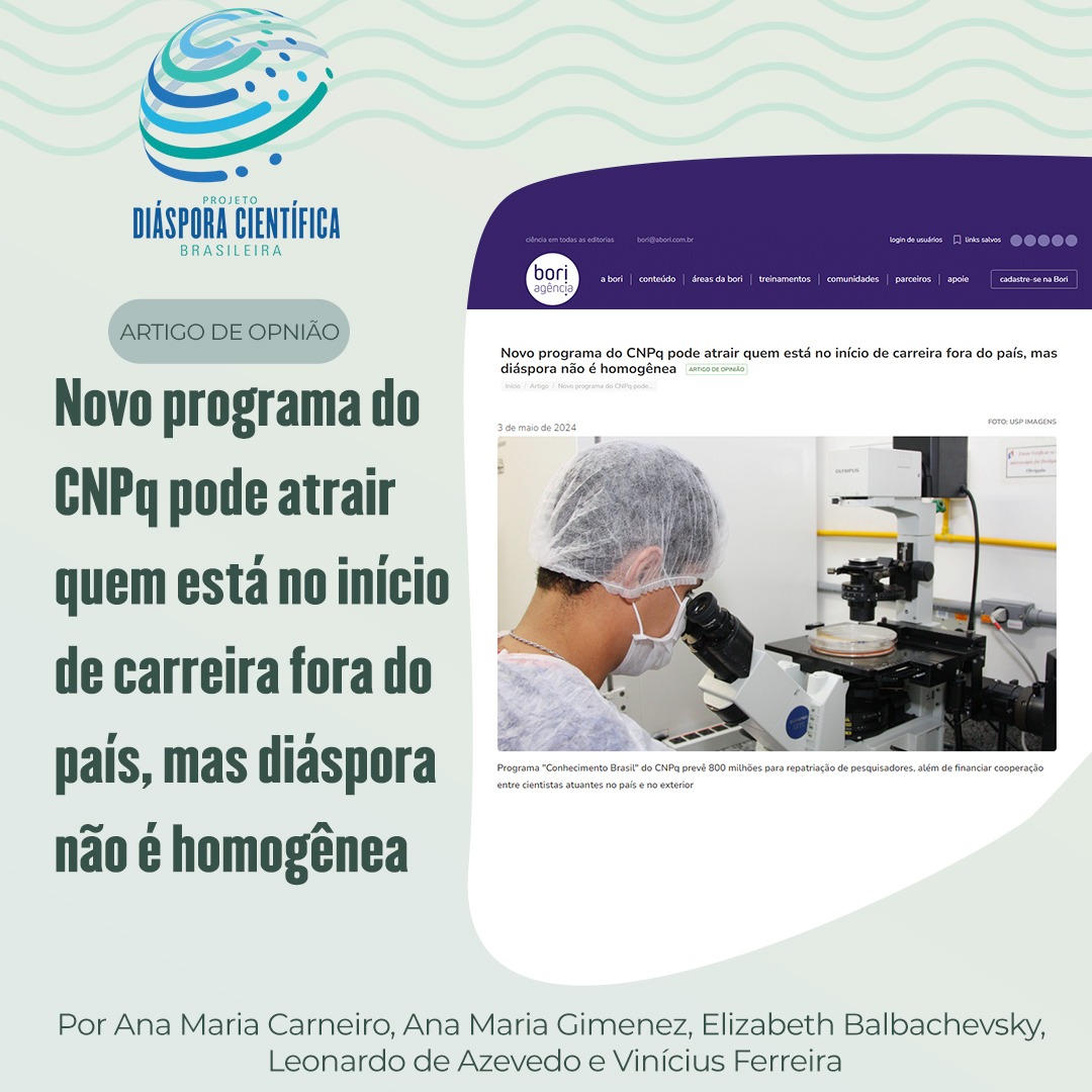 Diáspora científica é tema de artigo da pesquisa da pesquisa na Agência Bori
abori.com.br/artigos/conhec…