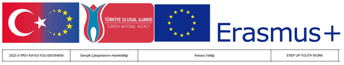 Ankara Valiliği koordinatörlüğünde başvurusunu gerçekleştirdiğimiz ERASMUS+ KA153 Gençlik Çalışanlarının Hareketliliği 'STEP UP YOUTH WORK' projemiz Türkiye Ulusal Ajansı tarafından hibelendirilmiştir. @harun38kaya @ulusalajans @ilkerastarci #ErasmusPlus #youth