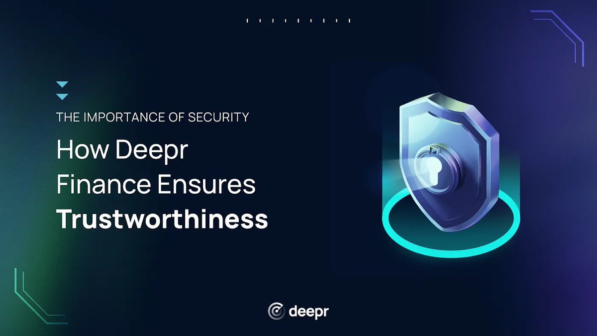 🛡️ Security is our top priority at #DeeprFinance. We’re a secure fork of @Compoundfinance and have been audited by @HashExOfficial, ensuring your assets are safe with us. 

Trust and transparency, always. 

You can read more about it here ➡️medium.com/@Deepr.Finance…

#DeeprFinance