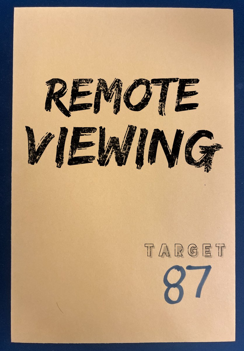 Remote Viewing - Target #87 Draw or describe the random photo hidden inside this envelope. Post your submission in the comments. *Target reveal on Thursday night in Xspace. #ufotwitter #uap #consciousness #psi #ufoX