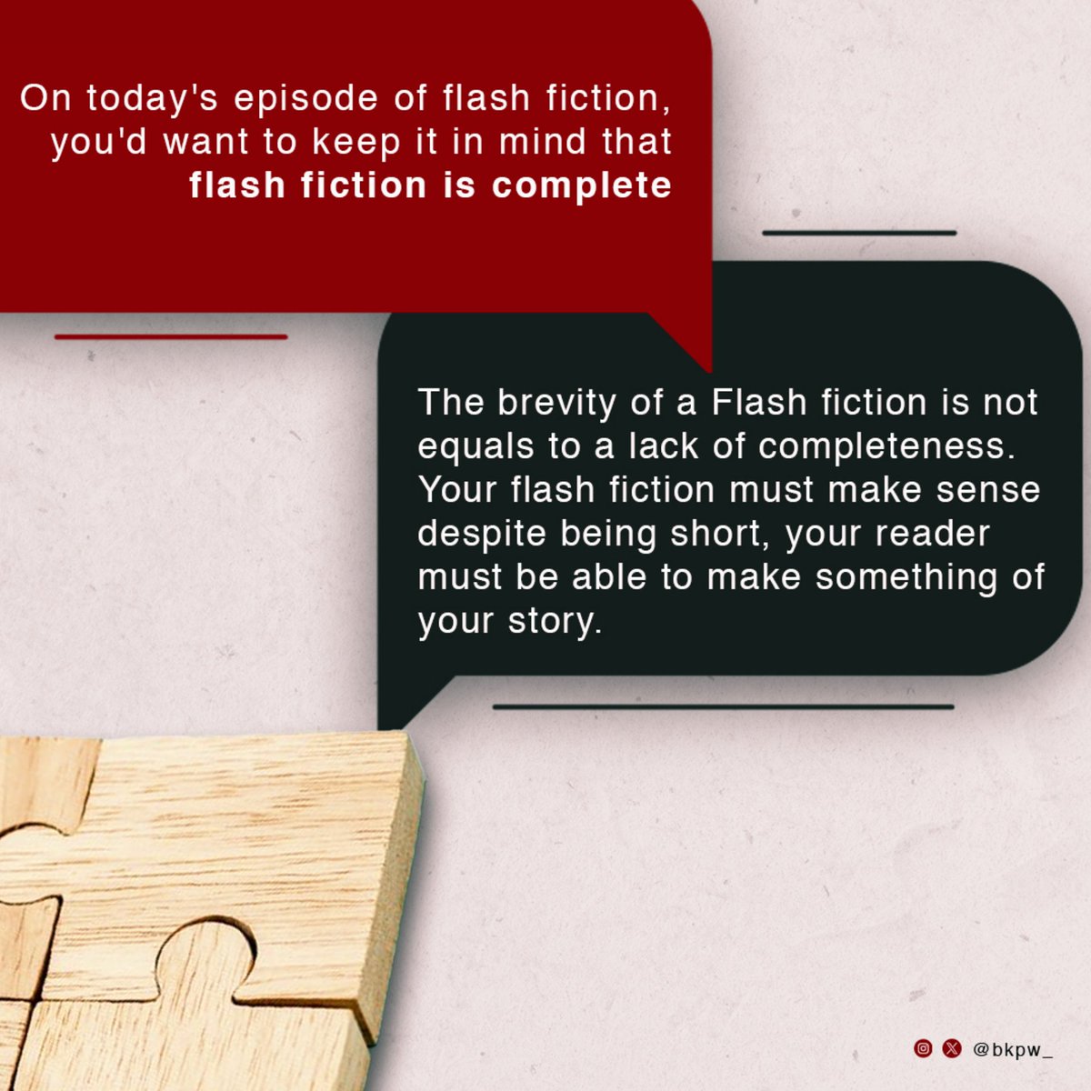 Flash Fiction 

#flashfiction