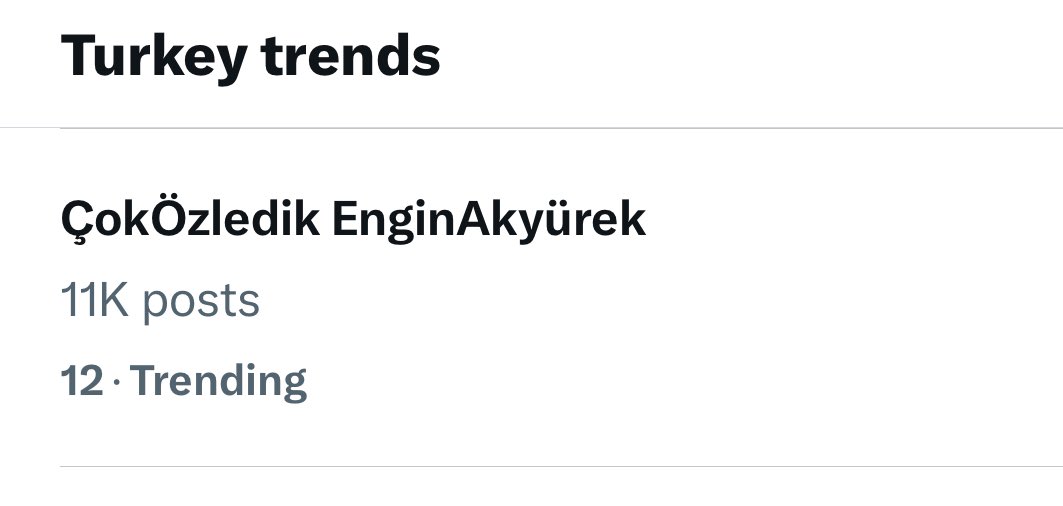 trending in Türkiye ÇokÖzledik EnginAkyürek