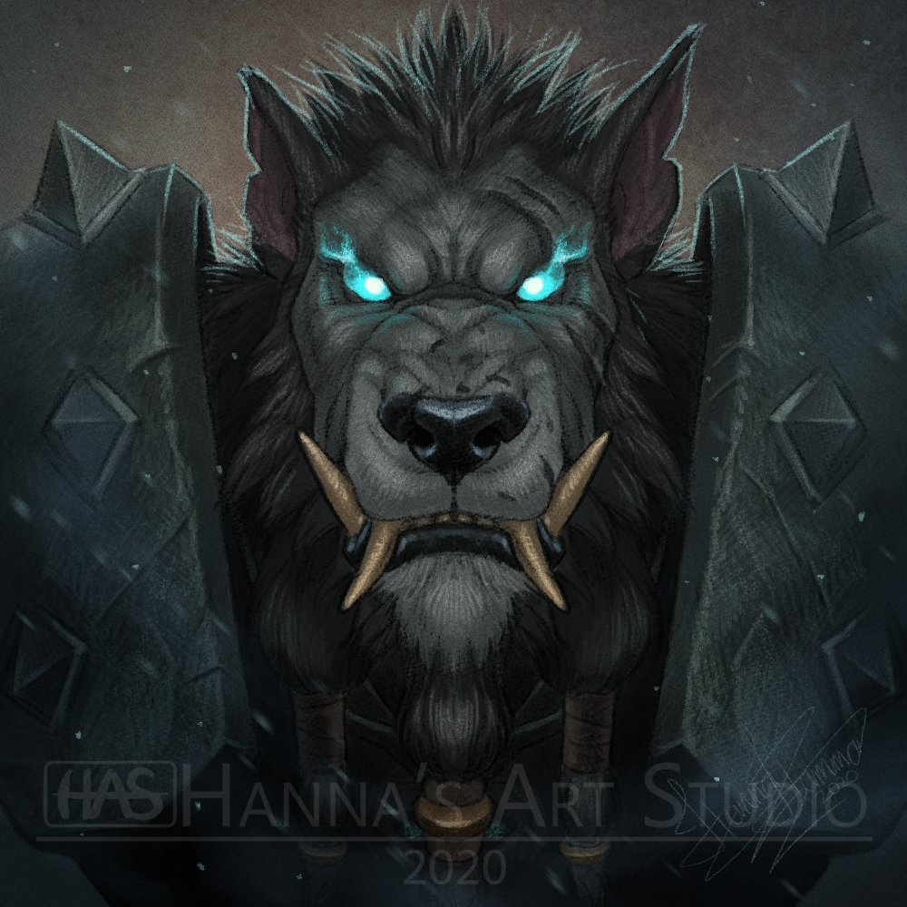 I really like Worgen, and would love to draw more portraits of World of Warcraft characters someday 🥰🥰
