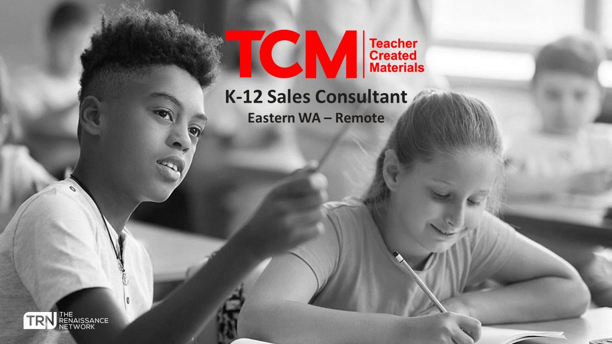 Creating a World in which Children Love to Learn @tcmpub has imaginative resources for Grades preK-12. Offering a competitive salary & uncapped commissions they seek an energetic #remote Sales Consultant to take them to the next level in eastern WA. Apply:jobs.ren-network.com/job/sales-cons…