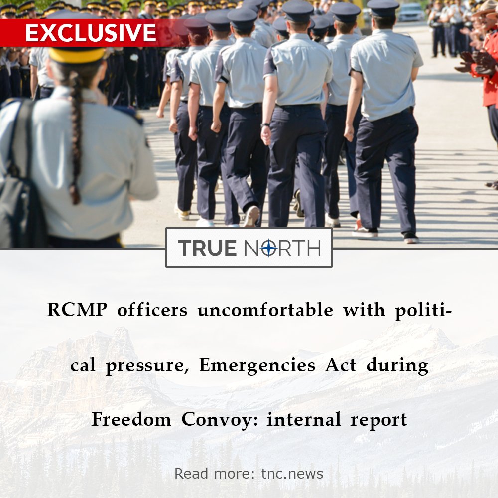 An RCMP review of the federal police response to the 2022 Freedom Convoy reveals that officers were uncomfortable with the unprecedented  invocation of the Emergencies Act and felt immense pressure from  government officials.

Read more: tnc.news/2024/05/13/rcm…