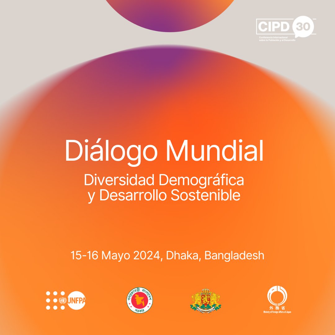 📅 Este 15 y 16 de mayo, únete a la conversación sobre los desafíos y oportunidades de la cambiante demografía mundial para hacer realidad el Programa de Acción de la #CIPD30.

Más información: unf.pa/3QIbJDJ