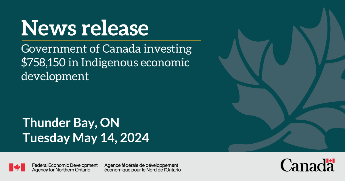 #FedNor is investing $758,150 to support Whitesand First Nation’s new community-owned bioeconomy centre: ow.ly/J9G7105sXeR #NorthernOntario