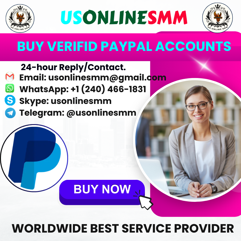 Buy Verified Paypal Accounts
  24-hour Reply/Contact.
Email: usonlinesmm@gmail.com
Whats nambar: +1 (240) 466-1831
Skype: usonlinesmm
Telegram: <a href="/usonlinesmm/">Danyka Sevigny</a>
 usonlinesmm.vercel.app/products/buy-v…

#MarkDavies
#DavidByrne
$GME
#GeorgeLucas
#JessPhillips
#NewYorker
#Pogba
#CityGround