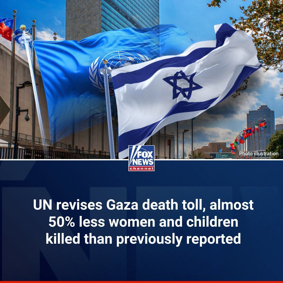 🔴 فاکس‌نیوز: سازمان ملل تعداد تلفات غزه را مورد بازنگری قرار داد، تقریبا تعداد تلفات زنان و کودکان، 50 درصد کمتر از آنچه قبلاً گزارش شده بود، کشته شده‌اند.