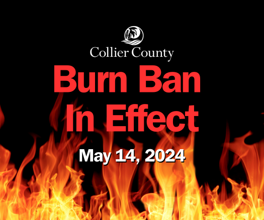 The Board of County Commissioners has authorized a burn ban in Collier County, effective May 14, 2024. 

For more information, visit colliercountyfl.gov/Home/Component…

#CollierCounty #BurnBan