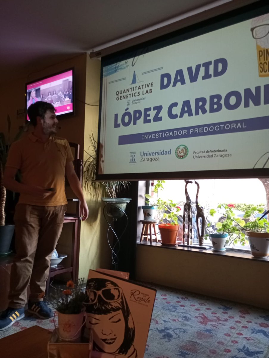 SANDRACORBEIRA's tweet photo. Hablando de mejora genética con @DavidLC1999 en #Pint24ZGZ #Pint24ES ¿Vienen de papá o de mamá? https://t.co/imiqmkXtOg