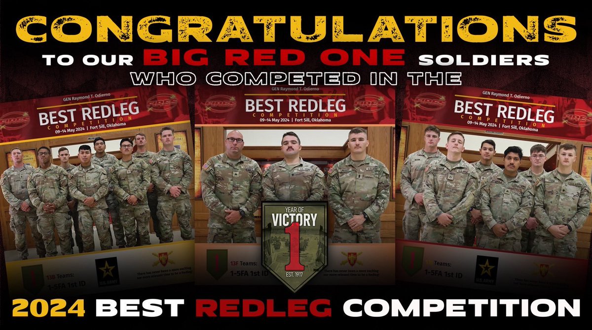 #Congratulations to our Soldiers who participated in the 2024 Best Redleg Competition at Fort Sill, OK. #DutyFirst @USArmy @FORSCOM @FortRiley @iiiarmoredcorps