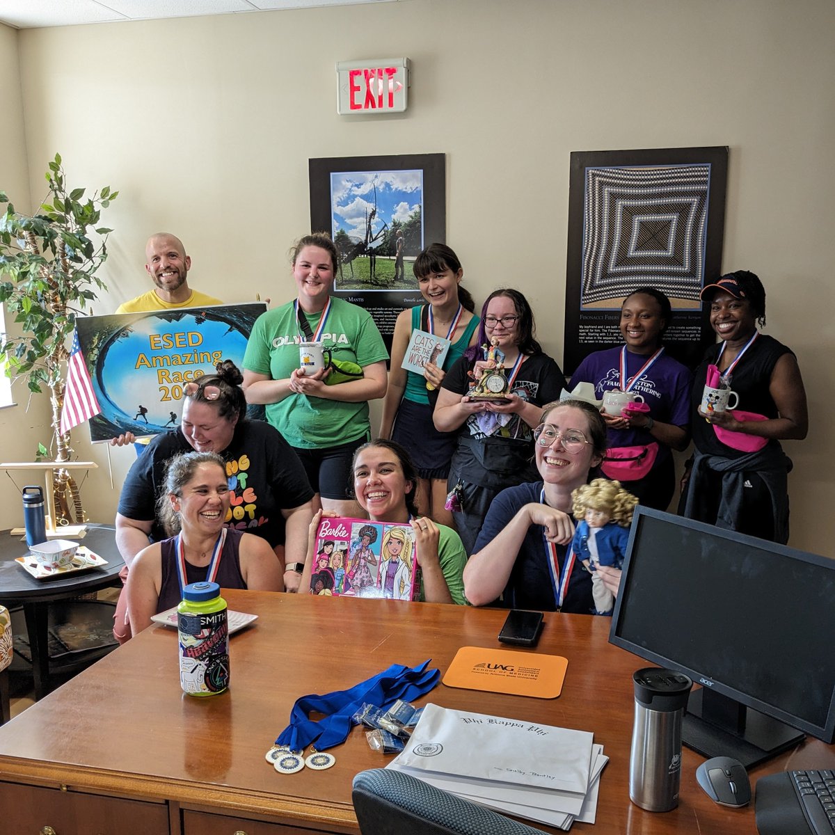 What better way to end the semester than w/ an event!
This year, we finished off the semester with an event; The Amazing Race - ESED Edition! Challenges and puzzles and a race to the finish? Sign me up!
Congrats to all participants and organizers on a successfully fun-filled day!