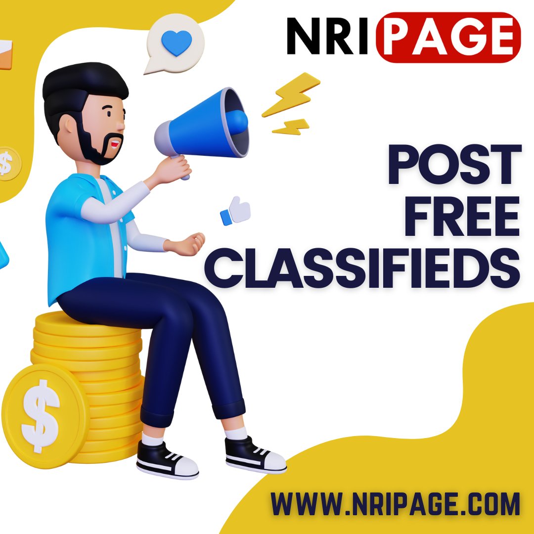 Reach global audiences effortlessly; post free classifieds on NriPage and connect with the NRI community in USA