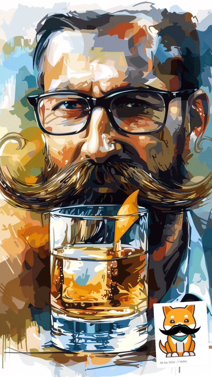 Starting a new series from today. COCKTAIL CURLS - Daily Moustache mixology. Shall be combining a $stash style along with a cocktail. 
First one out today.  @StashInu 

A Classic Handlebar moustache paired with an Old Fashioned cocktail.