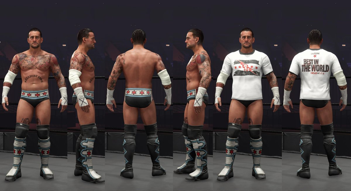 Download @CMPunk's Money in the Bank 2011 attire now available on #WWE2K24. Search 'Gamevolt' to find on Community Creations.