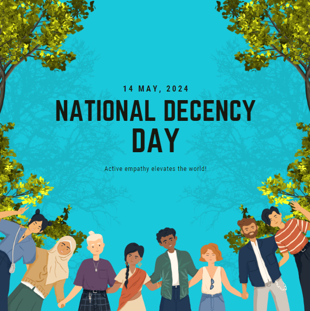 Today we celebrate #NationalDecencyDay 🌟 Let's spread kindness, show empathy, and uplift one another. A day to remind us that small acts of decency can make a big impact. Let's make kindness contagious! 💖 #SpreadDecency #KindnessMatters #STXSpeaks