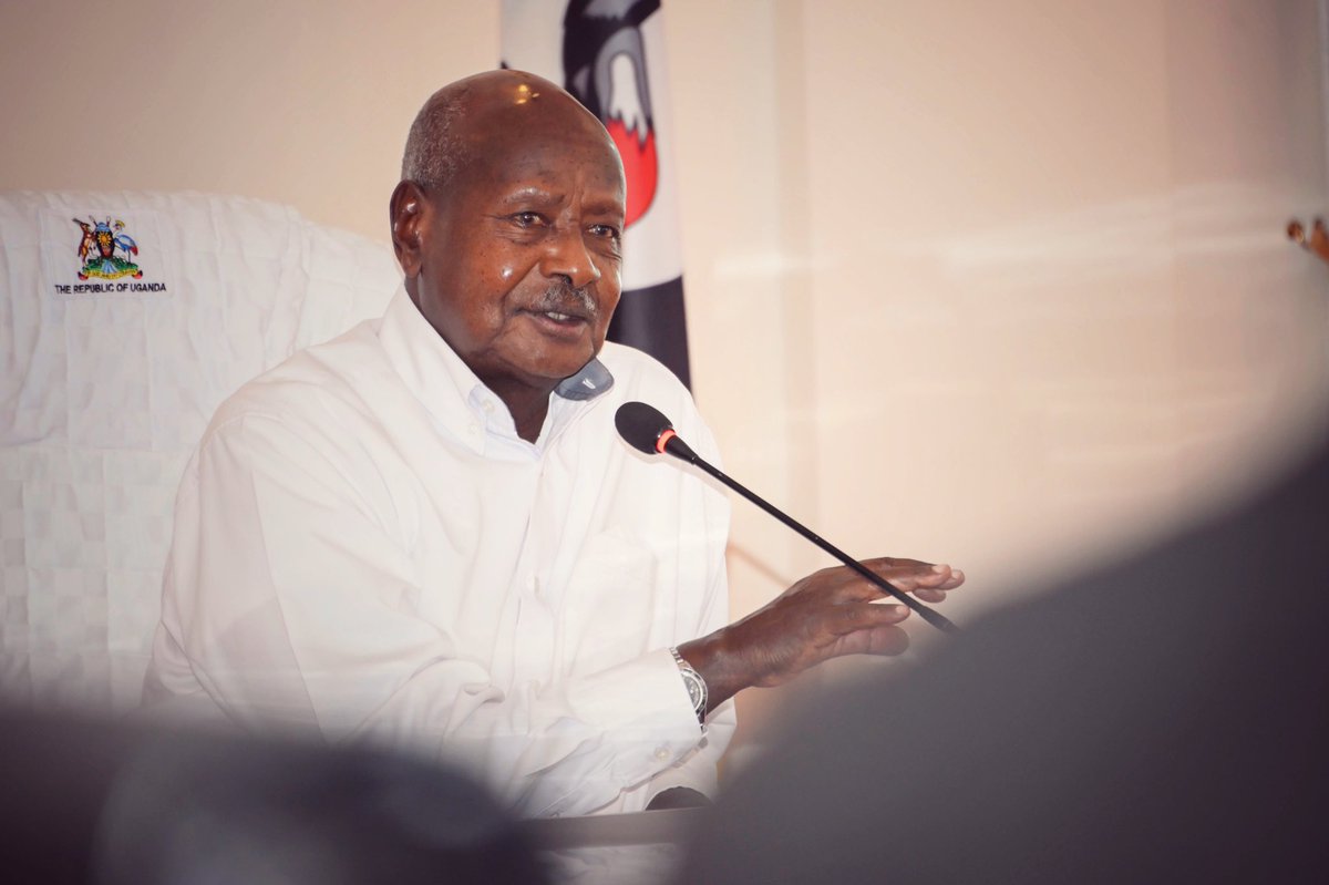 UPDATE- President Museveni Museveni has today signed three bills into law. These include; 
1. The Veterinary Practitioners Act, 2023
2. The National Records and Archives (Amendment ) Act, 2024
3. The Animal Feeds Act, 2023. #UBCNEWS