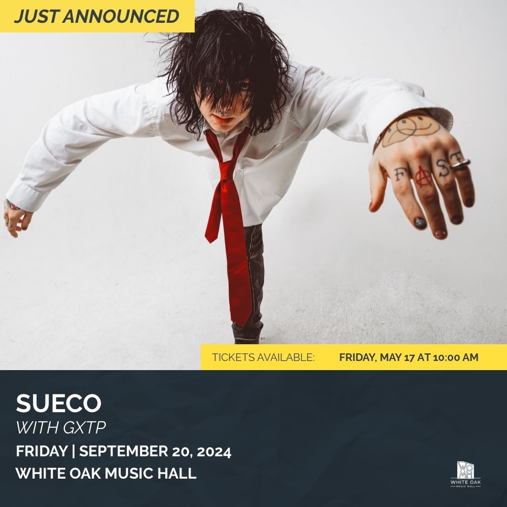 Los Angeles native @suecothechild is brining the 'Attempted Lover' tour to the Downstairs stage on September 20th with support from @OfficialGXTP 🔥 Tickets on sale this FRIDAY at 10am, RSVP to our FB event here: buff.ly/3woyFRy 🤩