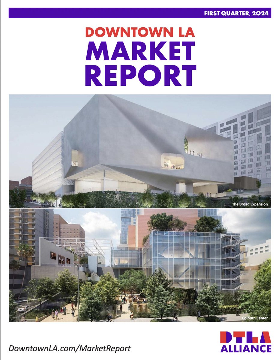 The Q1 2024 Downtown LA Market Report was just released and it highlights the new expansion projects underway, the Ace Hotel property re-opening as STILE by Kasa and lots of new food & beverage offerings. Be the first to read it! downtownla.com/business/repor…