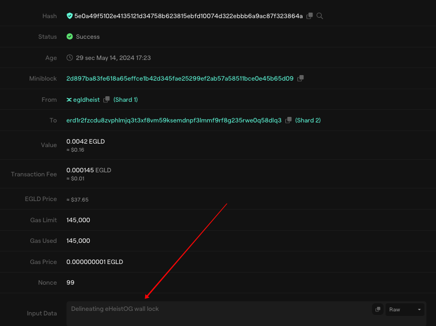 wdrewcurry's tweet photo. We set a lock on the @EGLDHeist #eHeistOG wall: https://t.co/R5a3JueBiK…
I will update the wall shortly, we are busy making history. https://t.co/dNoRugwylL