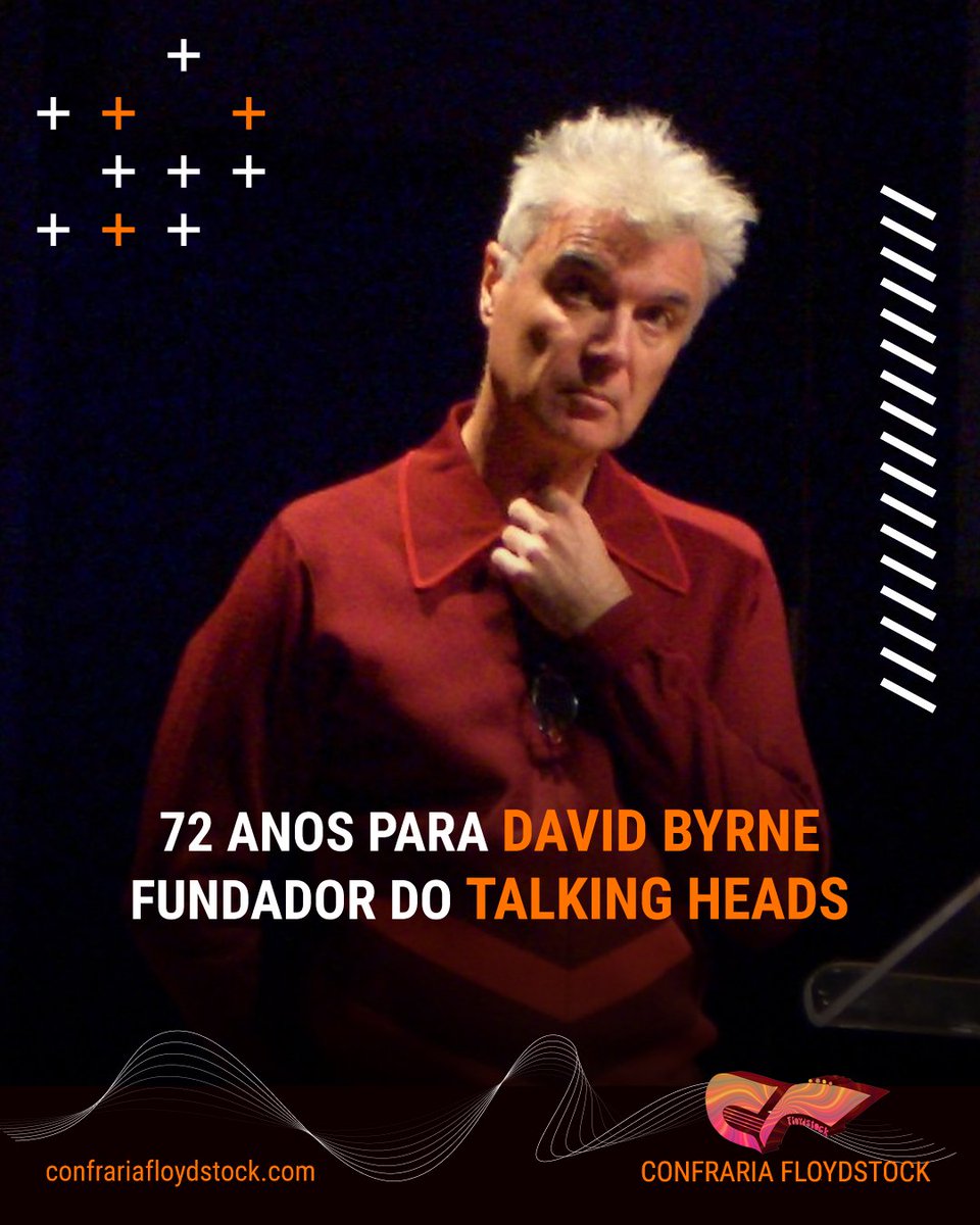 72 anos para David Byrne!!! Happy Birthday Qual a sua canção predileta à voz deste frontman, fundador do Talking Heads, também possuinte de profícua carreira solo e arrematador de vários Grammys? #happybirthdaydavidbyrne #davidbyrne #talkingheads #newwave #worldbeat