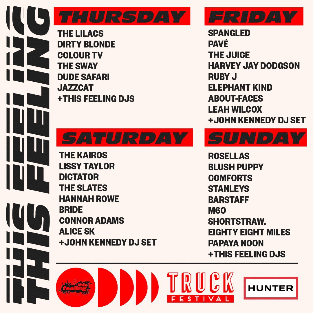Oh hell to the yes!!!! Loving the @This_Feeling line up for @TruckFestival this summer 😀 Think I know where we will be for most of the weekend!!! 💜🎶