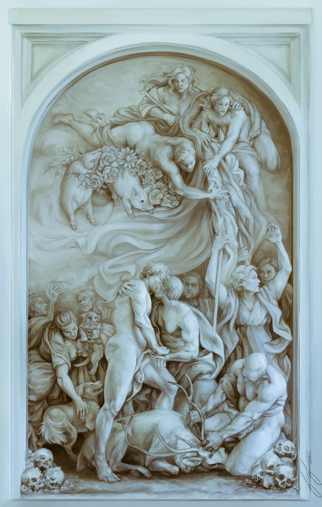 _rjardon's tweet photo. "The triumph of the Republic" by AJ. #Dalou (1838-1902) #marble #fineart https://t.co/auhx0jxrKK