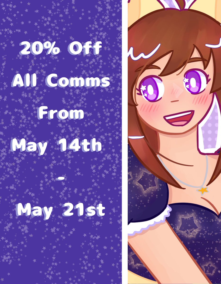 Got through the college semester, so I'm holding a discount on c0mms to celebrate ✨️
You can either use the link below to access the discount or use the code 'SUMMERBREAK' to get a 20% discount on c0mms!
ko-fi.com/fllooflle/link…