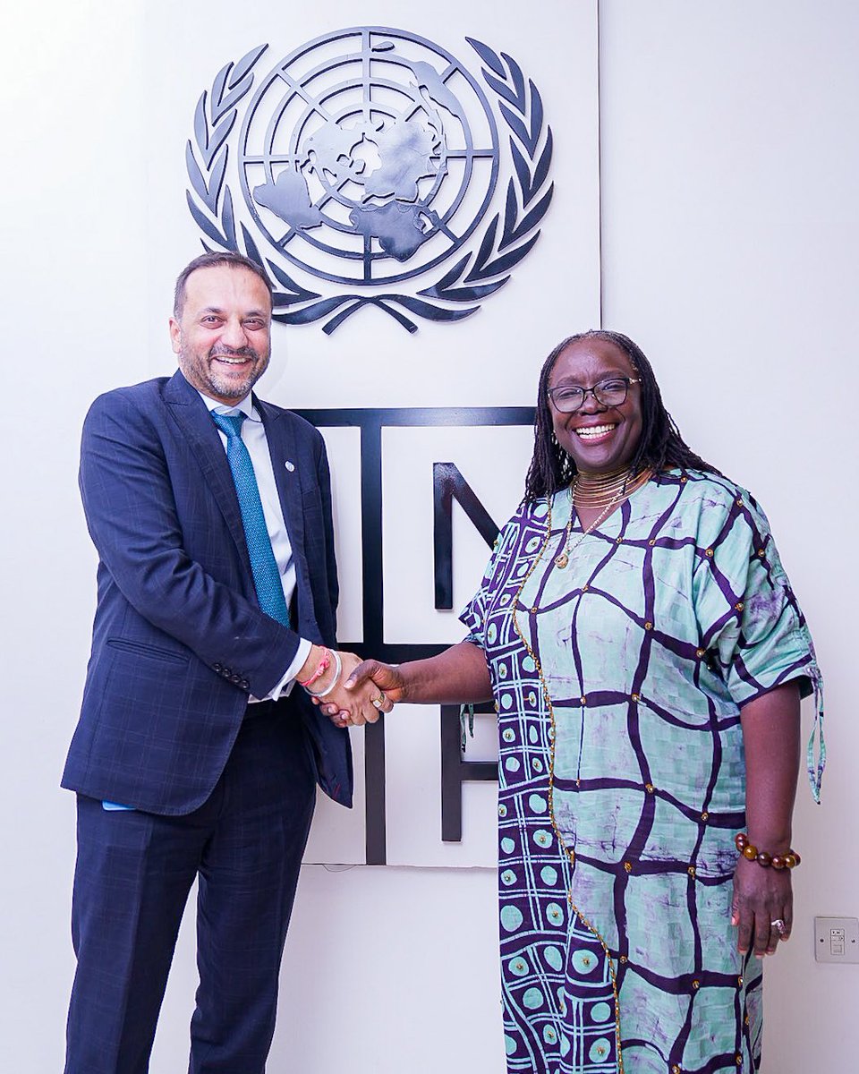 Had the pleasure to welcome the new @unhcrnigeria Country Representative @_arjunjain at the #UN House and Nigeria 🇳🇬 

Great discussion on durable solutions, livelihoods and social protection for internally displaced persons in 🇳🇬  and our joint support to the @NigeriaGov