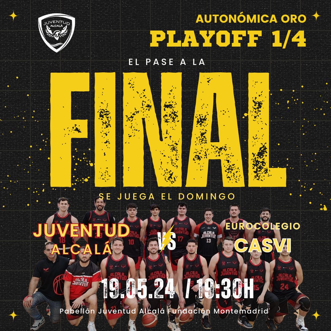 El domingo nos jugamos el primer match-ball para la Final Four de Primera Autonómica Oro. Un partido muy difícil contra un gran rival y que con el 0-1 en la elimitarioria viene con la ambición de recuperar el factor cancha. Partidazo. El domingo a las 19:30. No te lo pierdas.