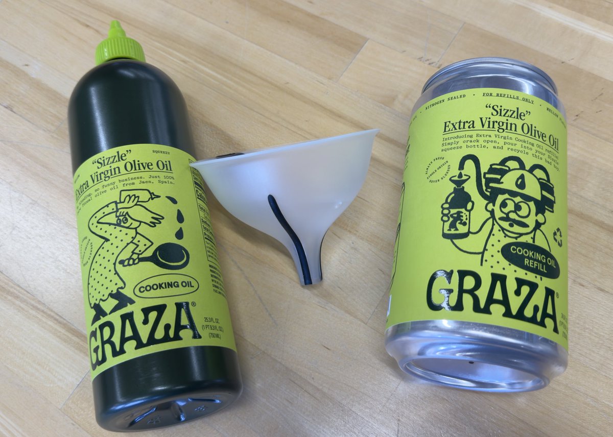 Love that they sent a funnel with the @getgraza press kit