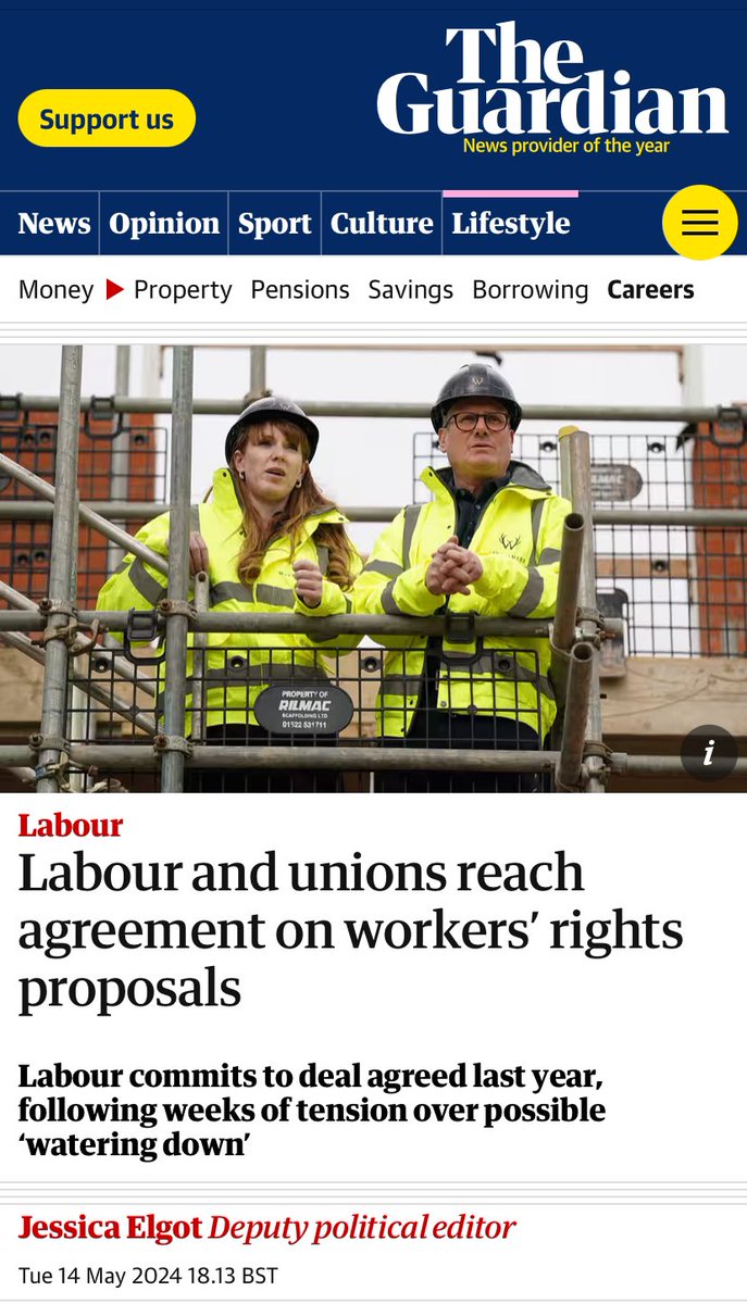 For the avoidance of doubt, what this means is that union leaders have folded and will accept whatever sops Labour will throw the way of workers, just to continue to have a “seat at the table” - we need better than this, we need to remake our unions
