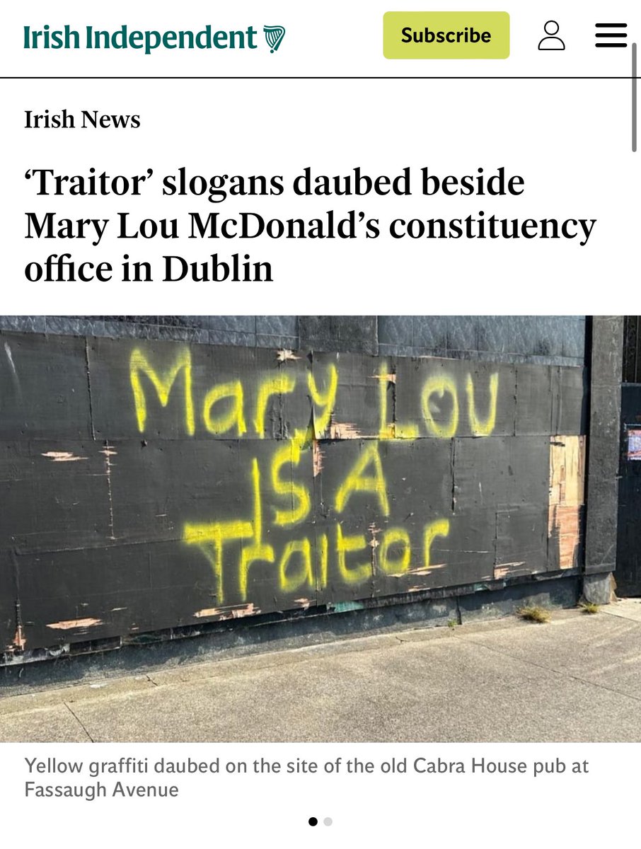 If Sinn Fein would have of stood with the people against mass immigration and open borders they would have been in power for the foreseeable future. 

Instead Sinn Fein abandoned the Irish people and called them “Far right and “racist”.

Now wonder they’re being called traitors