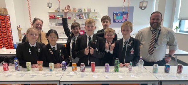 Science club have been looking at the sugar content of different drinks in tonight’s session. We will be using this information to make better drinks choices in the future.