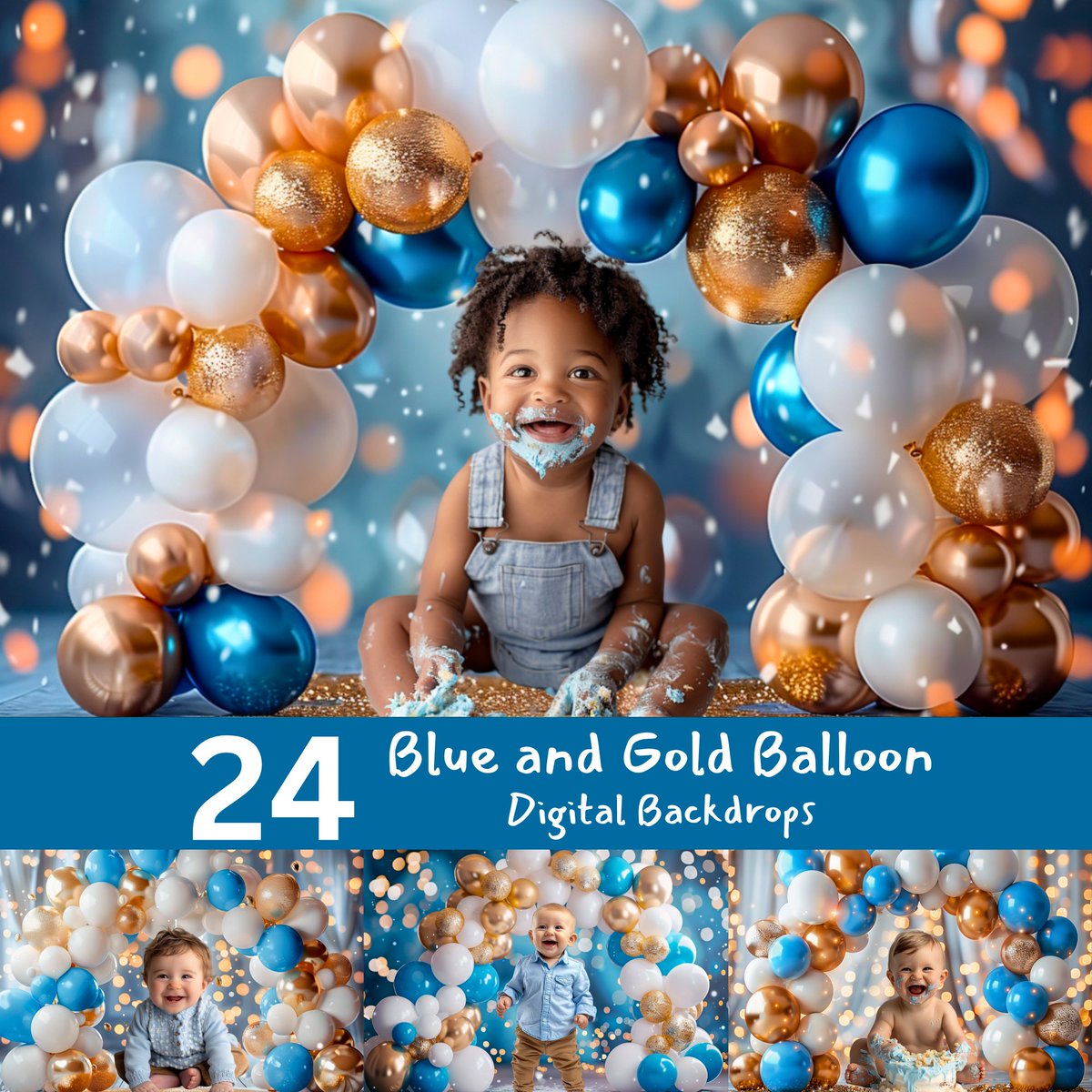 BbbbBombay's tweet image. Blue and Gold Balloon Digital Backdrops, Digital Portrait Phot by BBShop1994 etsy.me/4beM0Lp ผ่าน @Etsy #birthdaybackground #balloonbackdrop #digitalbackdrop #partybackdrop #stockphotography #balloonarches #compositephoto #cakesmashbackdrops
