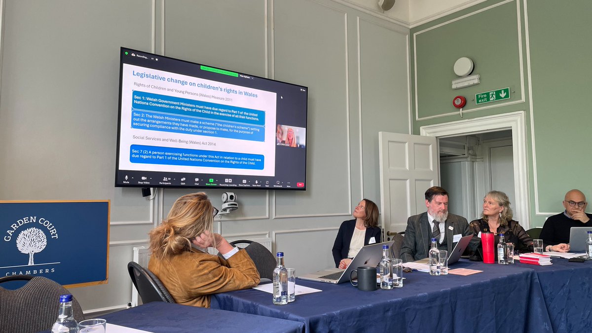 Up first, we're hearing from <a href="/DrRhianCroke/">Dr Rhian Croke</a>, #ChildRights Strategic Litigation and Policy Advocacy Lead <a href="/ChildLegalWales/">Children's Legal Centre Wales</a>, on domesticating the UNCRC in Wales through the Rights of Children &amp; Young Persons (Wales) Measure 2011​. <a href="/WalesObsHrcyp/">Observatory</a> @Swansea_Law #ChildrensRights