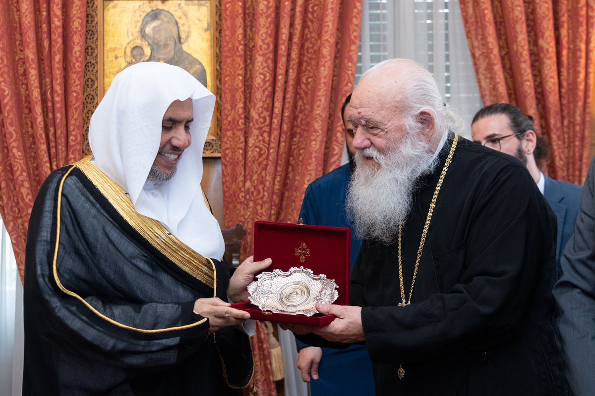 This afternoon, I had the pleasure of meeting H.E. Ieronymos II, the Archbishop of Athens and All Greece. The meeting underscored the significant role that religious leaders worldwide play in addressing all forms of religious, ethnic, and cultural conflicts. I appreciate H.E.'s