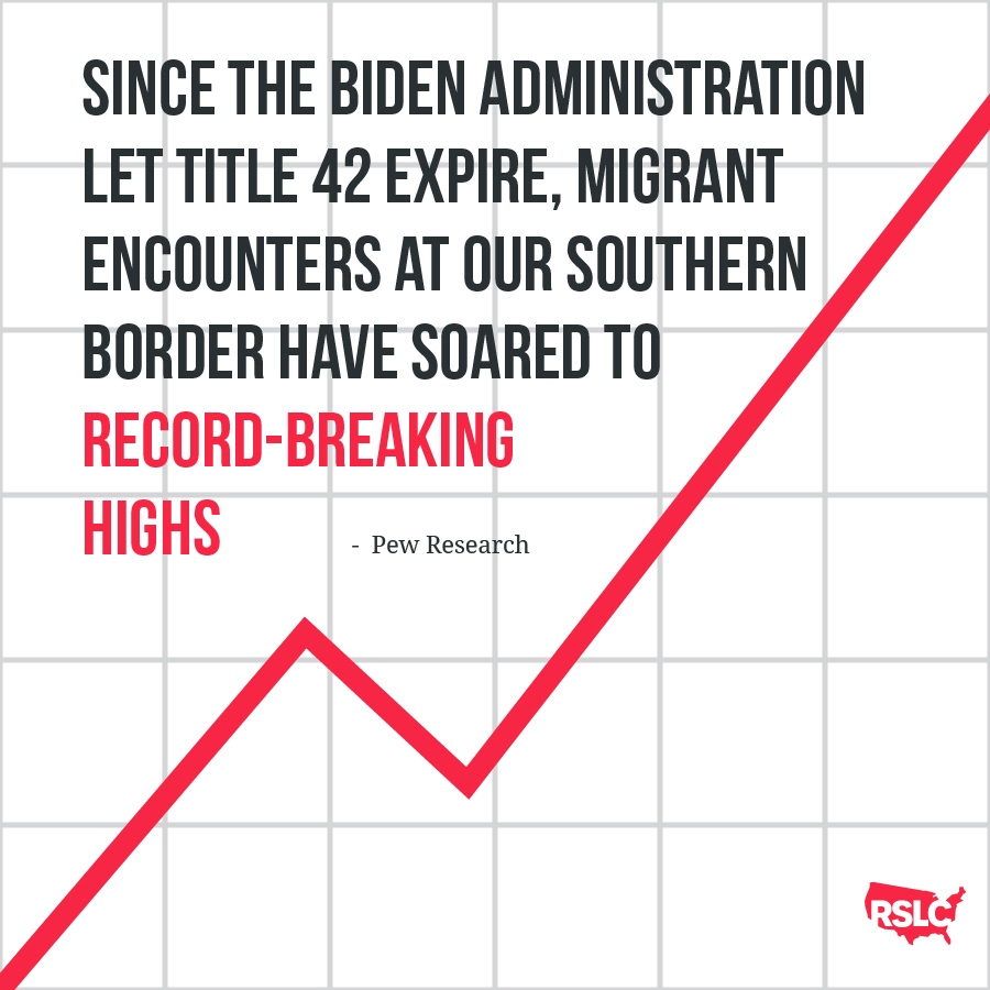 It's been a year since the Biden Administration lifted Title 42, and since then, the crisis on our border has continued to escalate. Democrats in Washington DC have done nothing to secure our border.